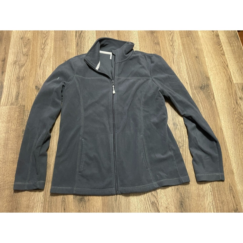 Danskin Now Sweater, Women's Size Medium, Gray, Full Zip, Mock Neck